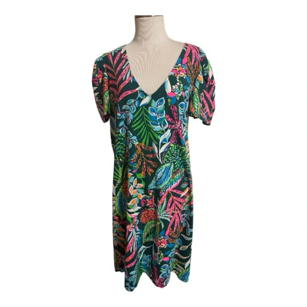 Lilly Pulitzer Size XL Dress Aleece Multi Sunshine Jungle - Picture 2 of 5